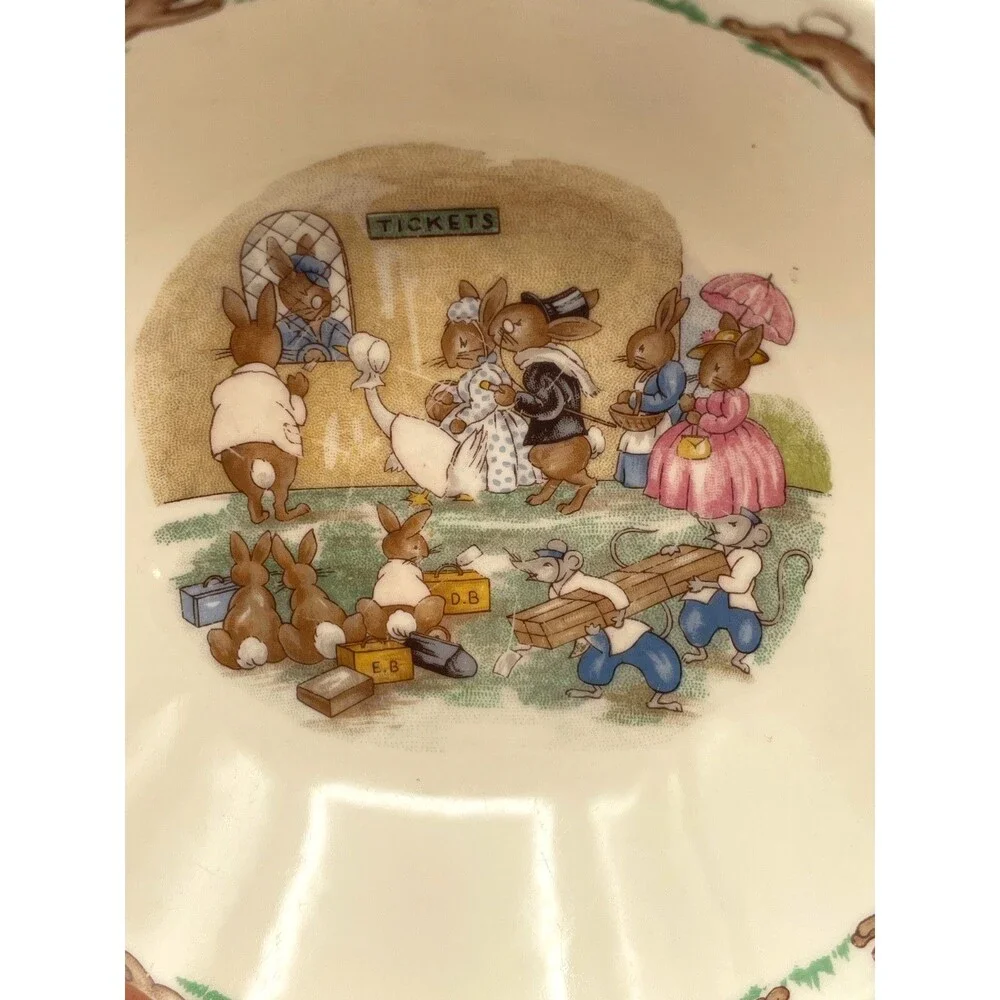 Bunnykins Royal Doulton China Child's Cereal Bowl 